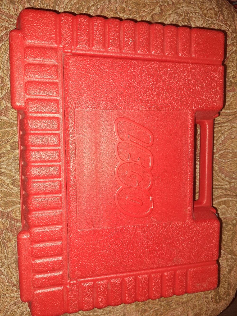 Vintage Lego Red Storage Snap Case 1985